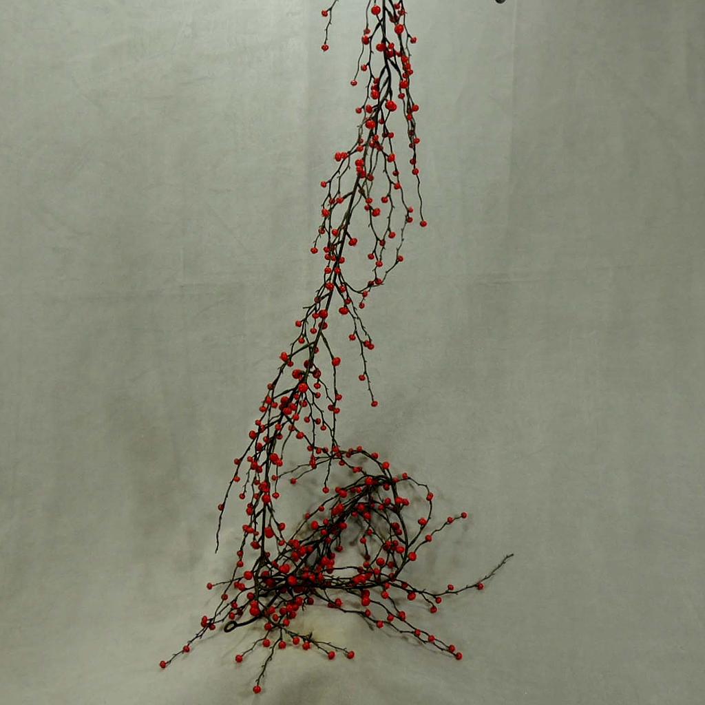 6' GARLAND BERRY RED O.D. RED