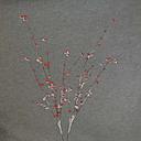 44" BERRY SPRAY X4 W/FLOCKING (6/BAG) 2-ASST' D