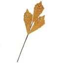 ACANTHUS LEAF SPRAY 23&quot; W/GEM  GOLD
