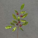 26" LEAF/BERRY SPRAY RED/GRN X7 1.25" BERRIES