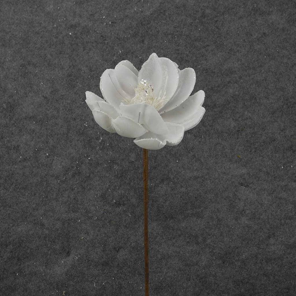 MAGNOLIA BLOOM STEM 24"T/5.5"d WHITE