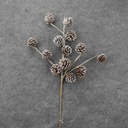 28" PINECONE SPRAY FLOCKED