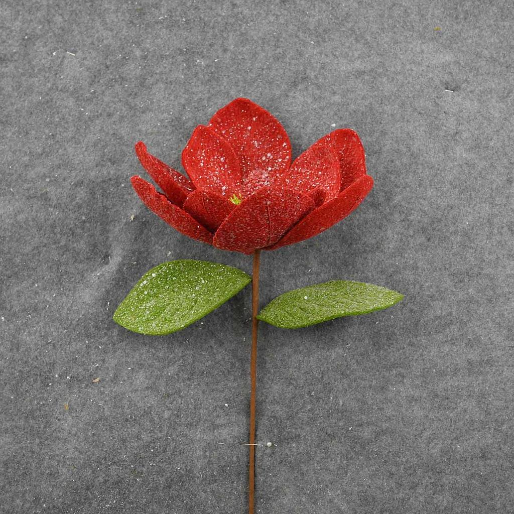 MAGNOLIA BLOOM PICK 14"  RED
