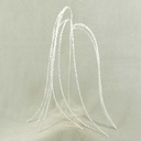 45" GLITTERED FLOCKED SEQUIN SPRAY WHITE