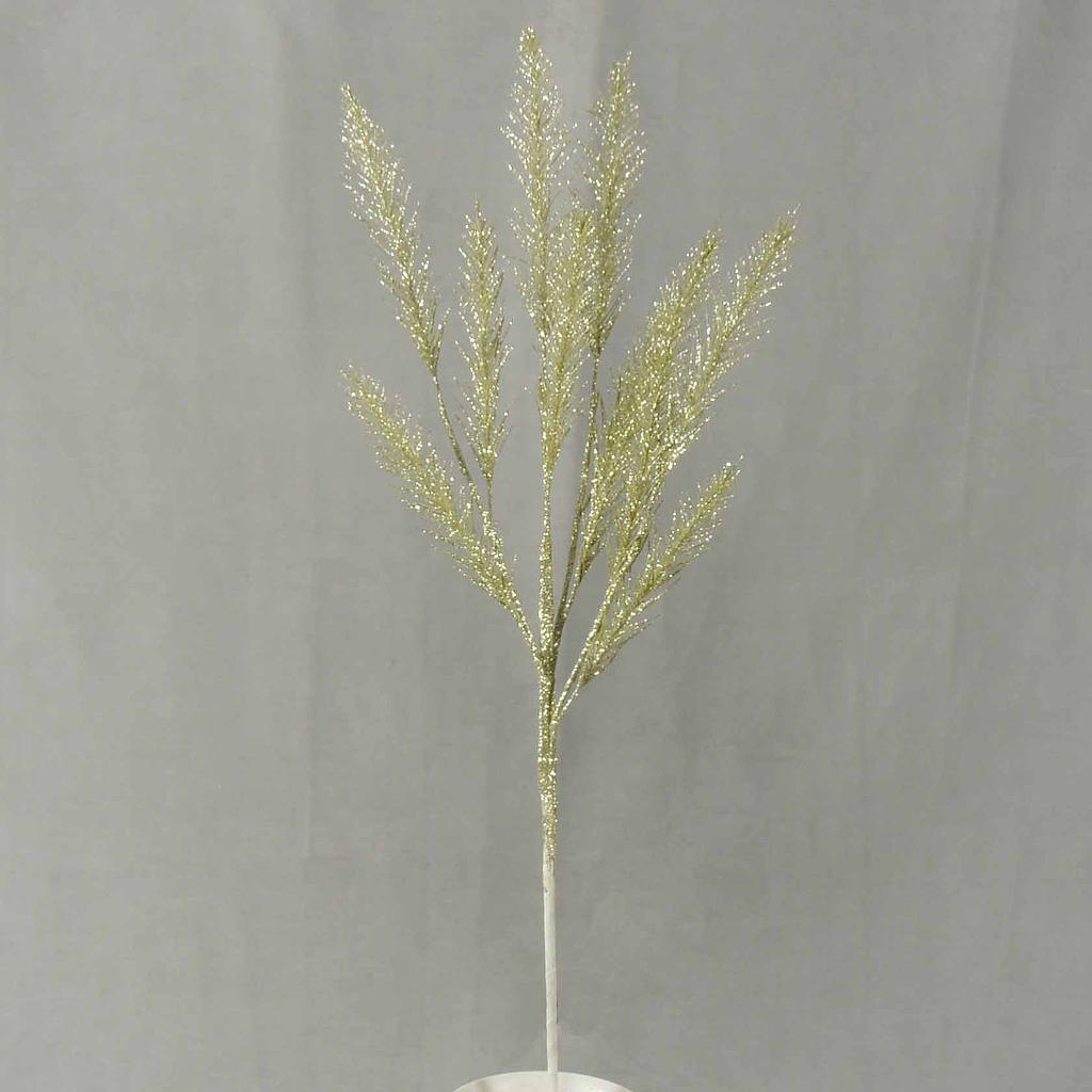 PINE GLITTER SPRAY X4 24"  SILVER/JADE