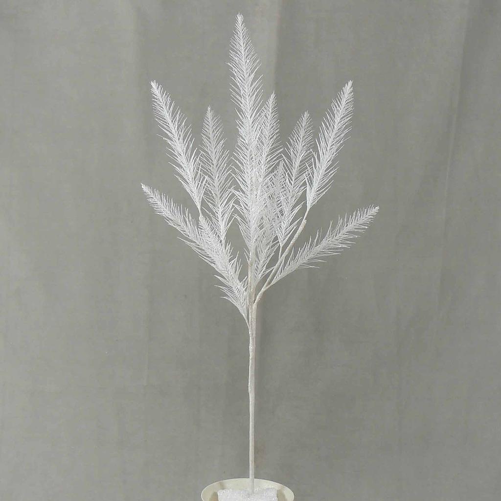 PINE GLITTER SPRAY X4 24"  WHITE