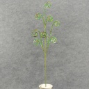 SWIRL SEQUIN SPRAY X8 27"  GREEN