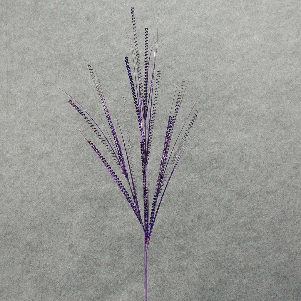 [XA4104-PUR] 36" GLITTER GRASS SEQUIN SPRAY PURPLE
