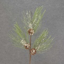 31" PINE SPRAY MIXED CONES/GLITTER