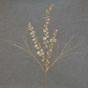 28" LEAF/GRASS GLITTER SPRAY CHAMPAGNE