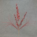28" LEAF/GRASS GLITTER SPRAY RED