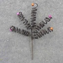 GLITTER SPRING BELL PICK 11"  BLACK/COPPER/PURPLE