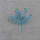 GLITTER SPRING BELL PICK 11"  BLUE/GREEN/PINK