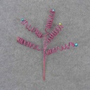GLITTER SPRING BELL PICK 11"  FUCHSIA/BLUE/GREEN