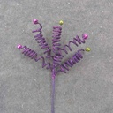 GLITTER SPRING BELL PICK 11"  PURPLE/GREEN/PINK