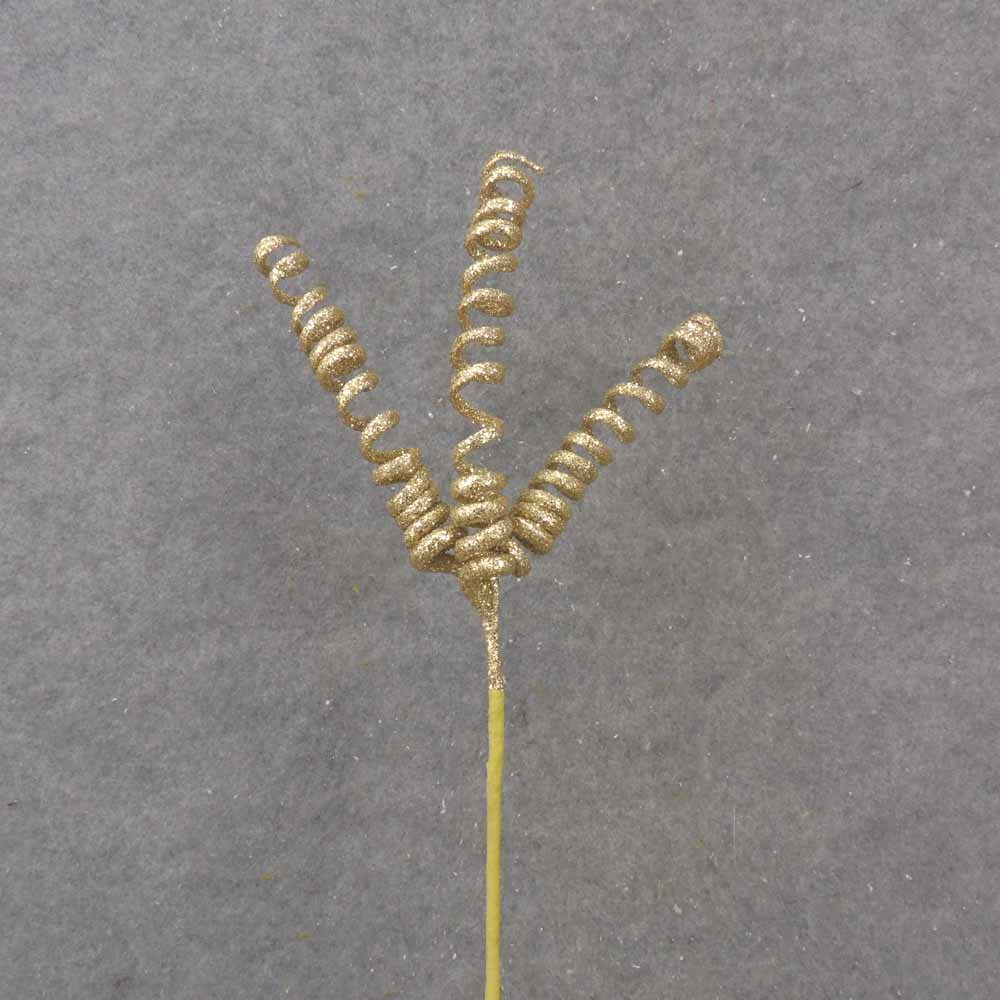 [XA52-GLD] 17" GLITTER SPRING PICK GOLD