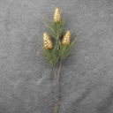 36" GLITTER PINECONE/PINE SPRAY