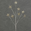 STAR SEQUIN SPRAY 30"  PLATINUM/SILVER