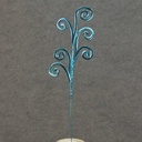 SEQUIN SWIRL SPRAY  22"  BLUE