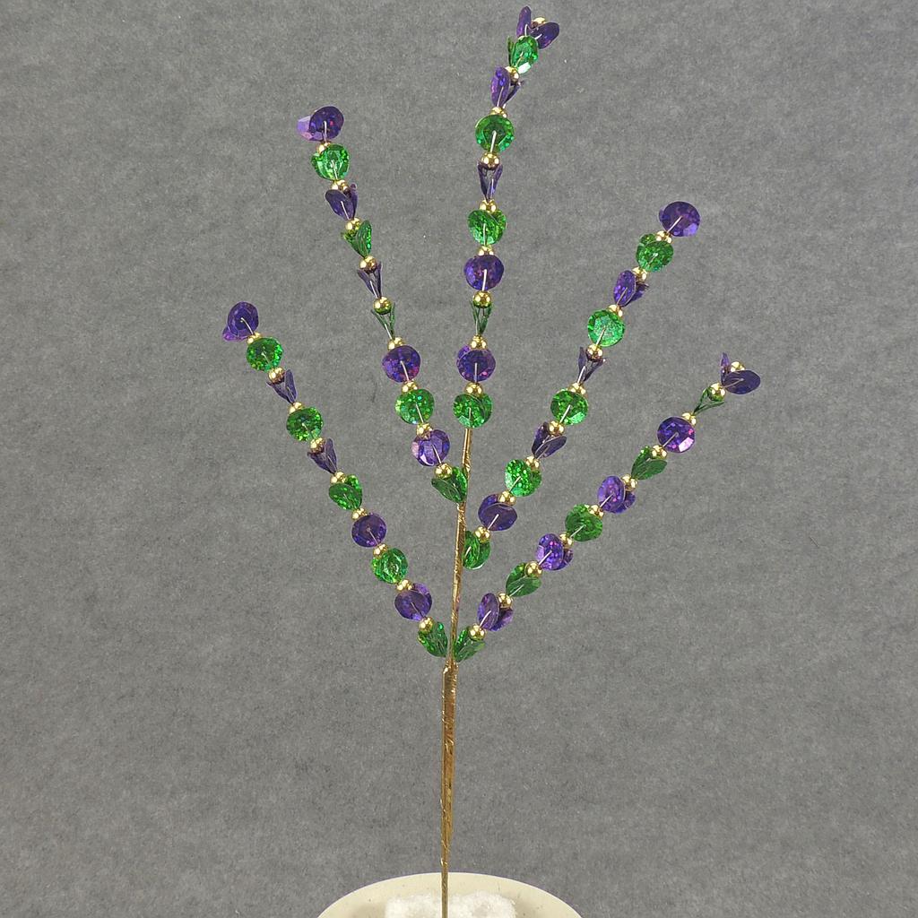 [XB5112-MAR] 17" SEQUIN SPRAY X5 MARDI GRAS