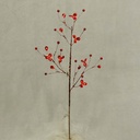 TWIG SPRAY W/JEWEL 23"    RED