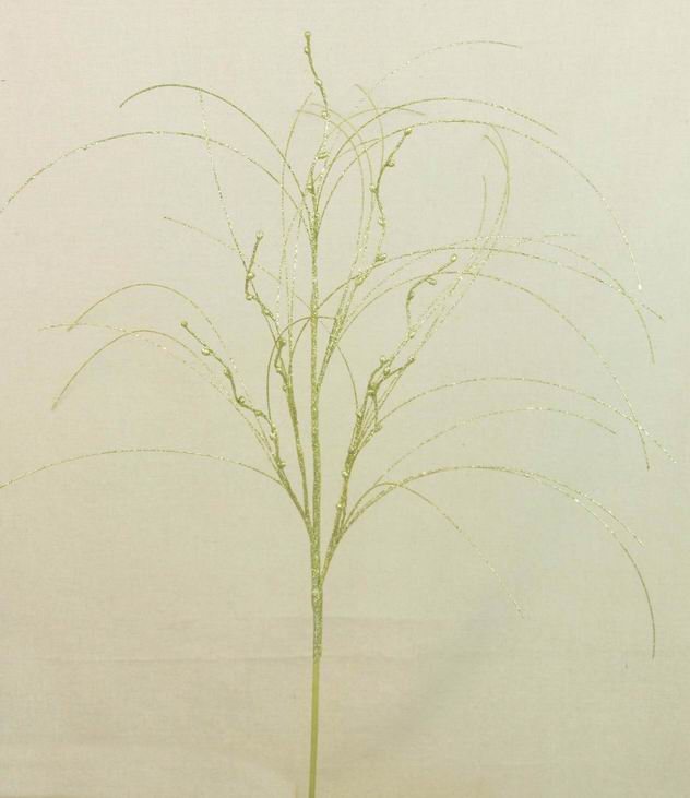34" GLITTER TWIG/GRASS SPRAY