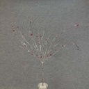 38" TWIG BRANCH SNOW/BALLS