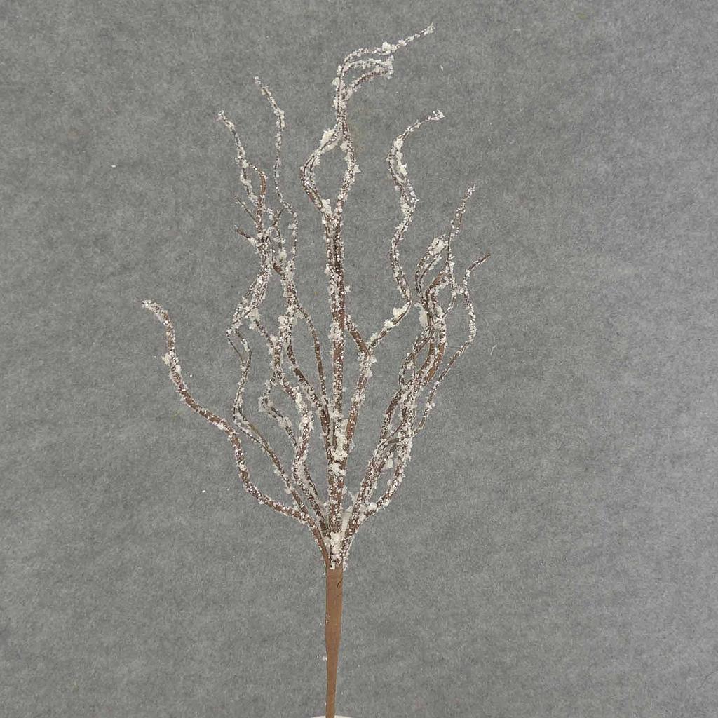 21" TWIG ARTIFICIAL W/SNOW & GLIT