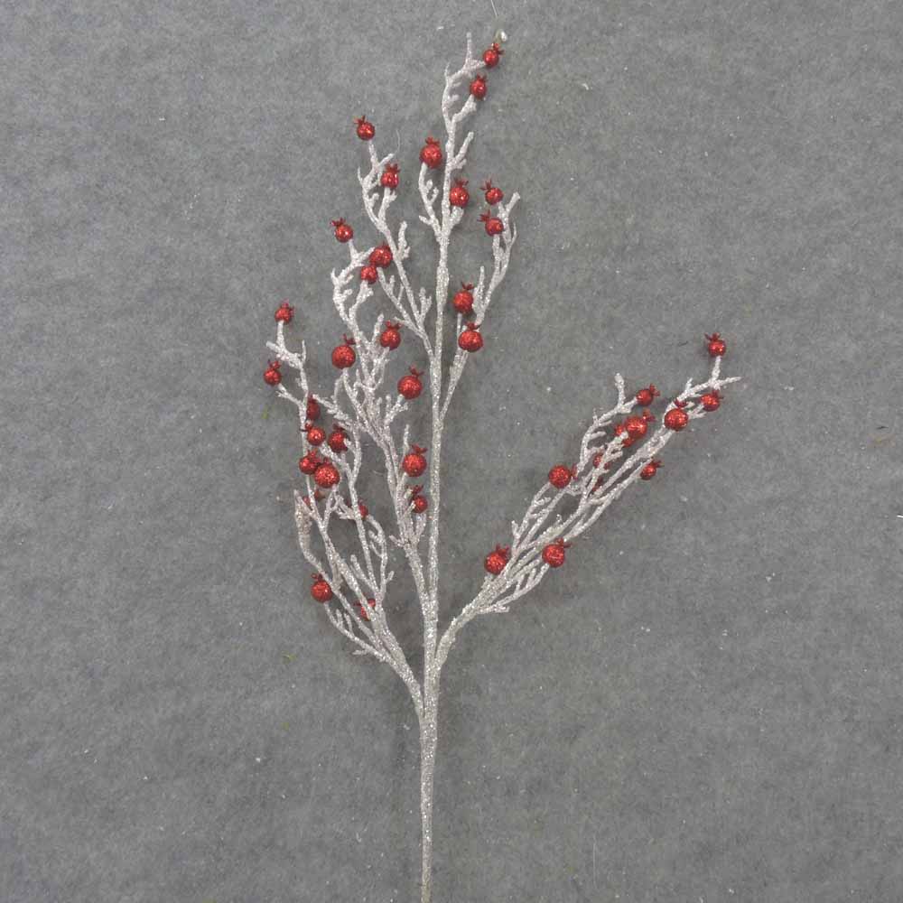 TWIG SPRAY W/ICE RED BERRIES   