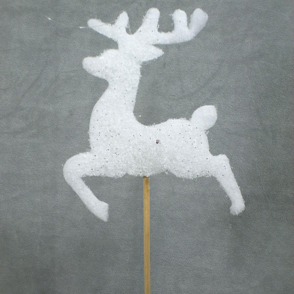 6" REINDEER ON A STICK 18" OAL W/HANGER