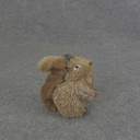 5" SQUIRREL SISAL/GLITTER SITTING