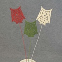 OWL PICK WOOD  3 ASST  12"