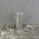 PLANTER TIN GALVANIZED 4.5x8" W/LINER