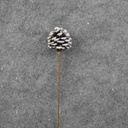 PINE CONE PICK 16" (6/BAG) FROSTED