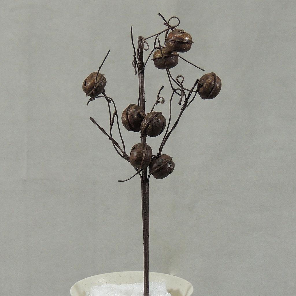 JINGLE BELL PICK 12"  RUSTIC BROWN