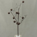 24" JINGLE BELL SPRAY RUSTIC