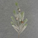 21.5&quot; PINE ANGEL SPRAY W/SNOW &amp; CONES