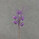 18" CHRISTMAS LIGHT BULB PIC PURPLE