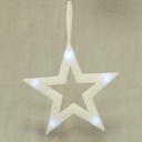 15" STAR W/LED LIGHT & HANGER OPEN