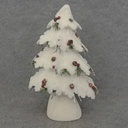 TREE FELT 12x18" CONES/BERRIES WHITE