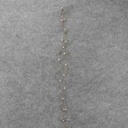 JINGLE BELL GARLAND  6.5'  SILVER