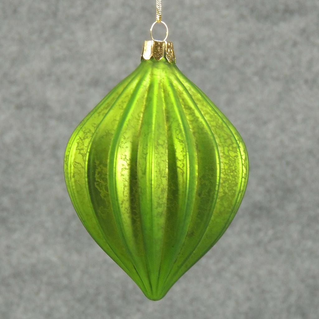 ORNAMENT GLASS ONION SHAPE