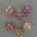 ORNAMENT ASSORTMENT 4" 6-ASST METALLIC