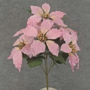 17" POINSETTIA BUSH X7 PINK