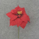 10" POINSETTIA PICK DIA. VELVET RED (1 DZ/BAG)