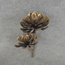 11" SUCCULENT PICK X2 GOLD