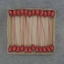 1.5" HEART PICK 8" PICK RED (24/BOX)