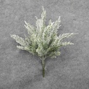 15" CEDAR PINE BUSH X7 W/SNOW