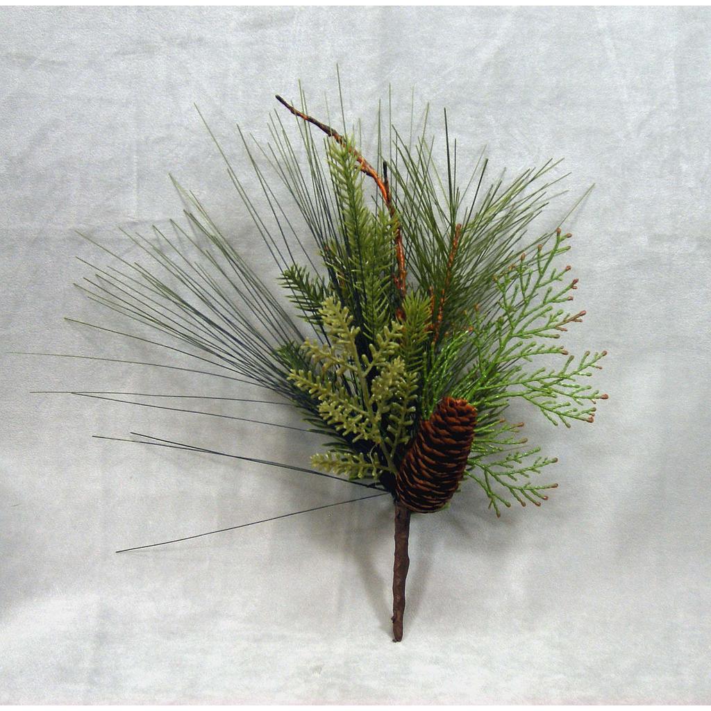 PINE LONG NEEDLE/CONE SPRAY 13"