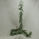 GARLAND SNOW PINE/CONE 6' POLY